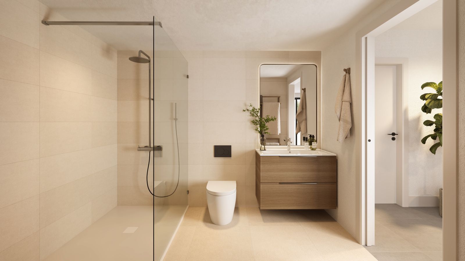 05 modern beige bathroom